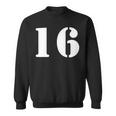 16番 16番 番号付き スウェットシャツ