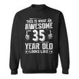 35歳の誕生日プレゼントは私に35年かかりました 良い 面白い 35歳 スウェットシャツ
