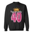 40歳 ハッピーバースデー キュート 40歳 誕生日 マッチング スウェットシャツ