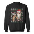 Australian Shepherd Dog Christmas Ugly Sweater Santa Xmas Sweatshirt Australian Shepherd Dog Christmas Ugly Sweater Santa Xmas Sweatshirt