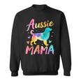 Australian Shepherd Mama Colorful Australian Shepherd Mom Sweatshirt Unisex
