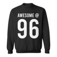 Awesome At 96 面白い96歳の誕生日のお祝いに 長袖tシャツ スウェットシャツ