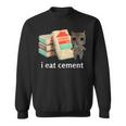 I Eat Cement 猫シャツ キッズ 面白い ダンク 猫 ミーム スウェットシャツ
