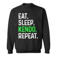 Eatleep Kendo Repeat 面白い格闘技コンバット スウェットシャツ