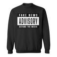 Fake News Advisory Defund The Media スウェットシャツ