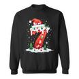 Fun Six Seven 6 7 Meme Couples Pajamas Christmas Tree Lights Sweatshirt