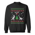 Dinosaurs And Santa Ugly Christmas Sweater Sweatshirt