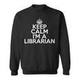 Librarian Keep Calm I'm A Librarian スウェットシャツ