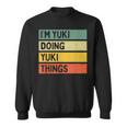 I'm Yuki Doing Yukiシングス 面白い 名言 スウェットシャツ