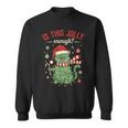 Is This Jolly Enough Cat Christmas Humor Sweatshirt