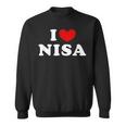 I Love Nisa 私は愛する Nisa スウェットシャツ