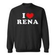 I Love Rena 私は愛する Rena スウェットシャツ