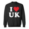 I Love Uk Initials I Heart UK First Last Name U K スウェットシャツ
