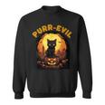 Purr-Evil お化け猫 ハロウィン スウェットシャツ