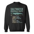 Saltwater Crocodile Facts Diagram Statistics Info Sweatshirt Unisex Saltwater Crocodile Facts Diagram Statistics Info Sweatshirt Unisex