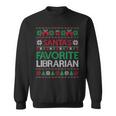 Santa Favorite Librarian Christmas Ugly Sweaters Family Xmas Sweatshirt