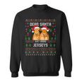 Santa Jersey Cow Christmas Dairy Cattle Ugly Xmas Sweater Sweatshirt