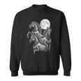 Three Horse Moon Día De Los Muertos Skeleton Horse Sweatshirt Unisex