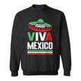 Viva Mexico 帽子デザイン メキシコ国旗カラー メキシコ人向け スウェットシャツ