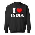 インド I Heart India I Love India スウェットシャツ
