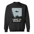 エイリアンufoアパレル「I Want To Believe」 長袖tシャツ スウェットシャツ