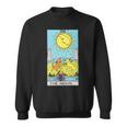 オリジナルのrider Waite Deckのムーンヴィンテージタロットカード。 長袖tシャツ スウェットシャツ