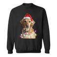 クリスマス ゴールデンレトリバー クリスマス ドッグツリー サンタハット リトリーバー 長袖tシャツ スウェットシャツ