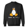 コンピューター -Udo Rm -Rf Tux Linux ペンギン プログラマー スウェットシャツ