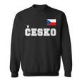 チェコ共和国 胸に Cesko 旗国旗 スウェットシャツ