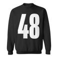 ナンバーフォーティーエイト 48 スポーツチーム制服 誕生日 48 スウェットシャツ