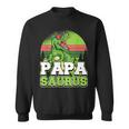 メンズ パパサウルス 恐竜 パパザウルス 父 誕生 誕生日 スウェットシャツ