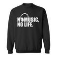 ヘッドホン No Music No Life Music Lover スウェットシャツ