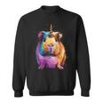 モルモット ユニコーン ギニコーン 面白い ペット モルモット好き 長袖tシャツ スウェットシャツ