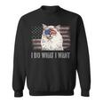 ラグドールキャット I Do What I Want Retro Usa おもしろ猫 スウェットシャツ