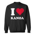 レッドハート I Love Kanoa スウェットシャツ