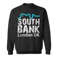 ロンドン、「サウスバンク」の「テムズ川」地図のロンドンお土産 スウェットシャツ