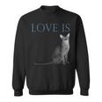 愛はアビシニアンキャット スウェットシャツ