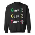 数学教師 三角法oh Cah Toa ジオメトリパロディ スウェットシャツ