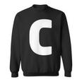 文字c 大文字 アルファベット モノグラム イニシャル スウェットシャツ