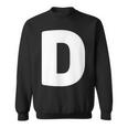 文字d 大文字 アルファベット モノグラム イニシャル スウェットシャツ