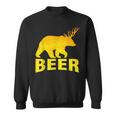 狩猟 ビール スピリット 動物 ティー ベア 鹿 ティー ビール クマ 鹿 スウェットシャツ
