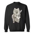 面白いtシャツ ポメラニアン 犬 ギター イヌ メンズ 犬好き グッズ かわいい おもしろ 面白い 服 ネタ 長袖tシャツ スウェットシャツ