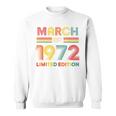 1972年3月日 誕生日 限定版 54歳 54歳 スウェットシャツ