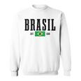 Brasil Est 1500 ブラジル ブラジリアン 国旗 プライド 長袖tシャツ スウェットシャツ