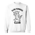 Crocodilelow Runners Club おもしろランニングマスコット 長袖tシャツ スウェットシャツ