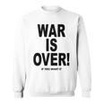 Exclusive War Is Over ご希望の場合限定ブラックプリント 長袖tシャツ スウェットシャツ