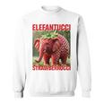 Brainrot Animal Gen Alpha Meme ストロベリーエレファント スウェットシャツ