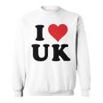 I Heart Uk Initials I Love UK First And Last Name U K 長袖tシャツ スウェットシャツ