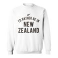 I'd Rather Be In New Zealand Nz Fern Kiwi ギフト スウェットシャツ