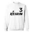 Keirin レッド ナンバー3 レッド ナンバー3 レーシング スウェットシャツ